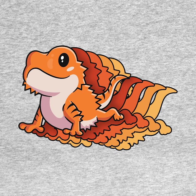 Retro Shirt Gift For Bearded Dragon Owner Lizard Lover by 14thFloorApparel